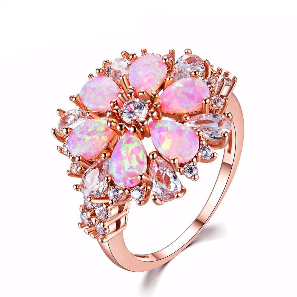 Novelty Pink Opal Ring