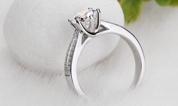 White Birthstone Ring