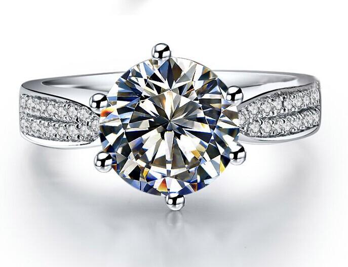 White Birthstone Ring